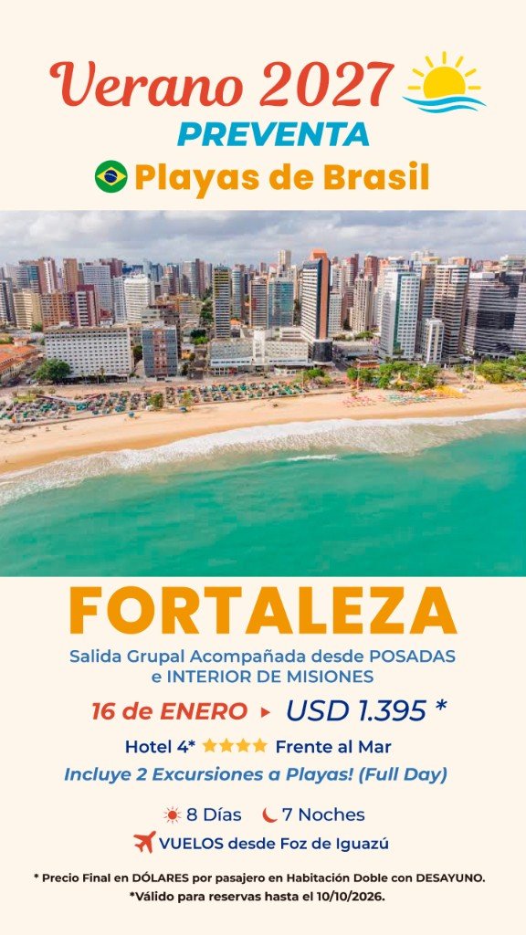Fortaleza · Preventa Verano 2027